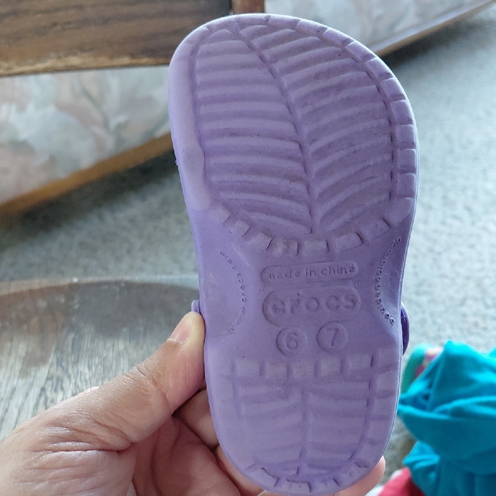 CROCS Kids Purple Sandals - Picture 4 of 5